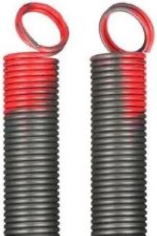 Heavy Duty Residential Garage Door Extension Springs 2-Pack 150lbs Red Heavy Duty Residential Garage Door Extension Springs 2-Pack 150lbs Red